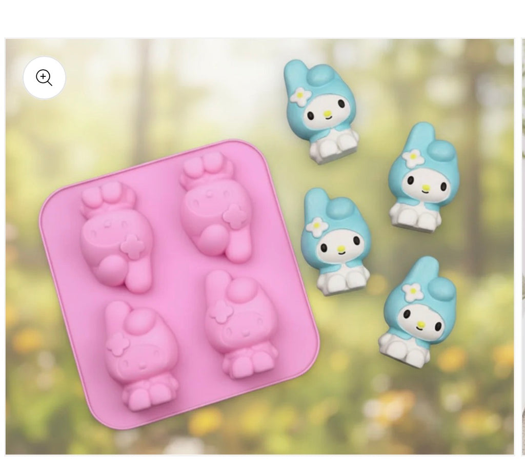 4-Cavity My Melody silicone mold