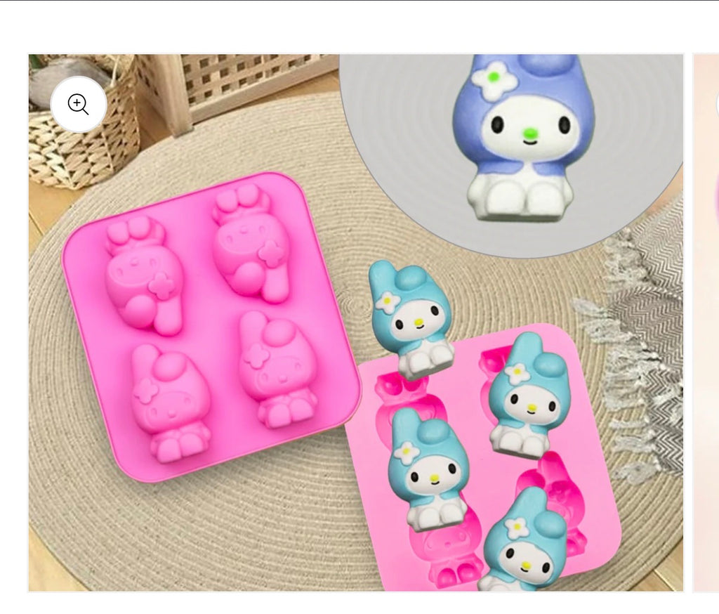 4-Cavity My Melody silicone mold