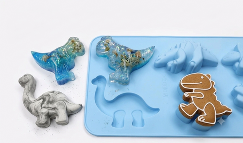 6 Cavity Dinosaur Mould