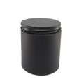 Black Matte Finish Glass Jar