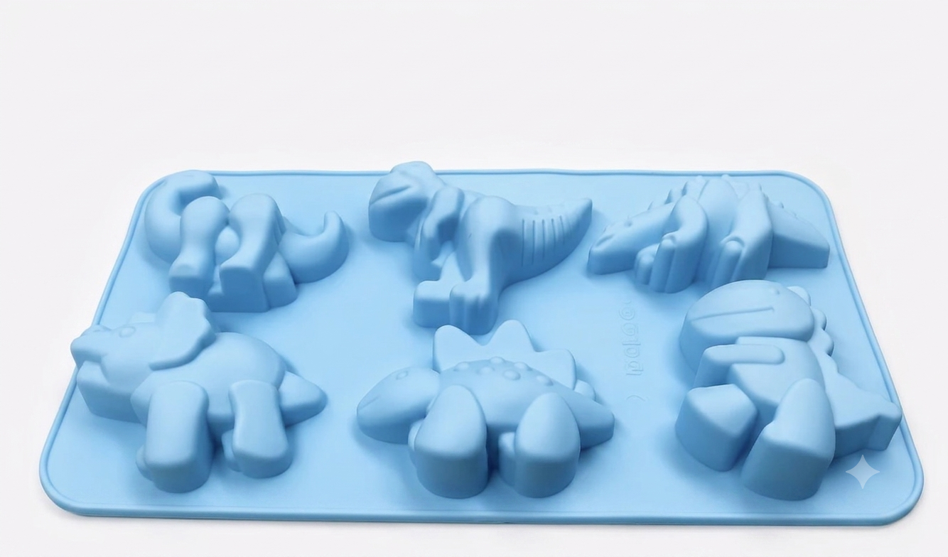 6 Cavity Dinosaur Mould