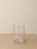 Curved Oval-Cut Glass Candle Tumbler (2.7 x 4 Inch)