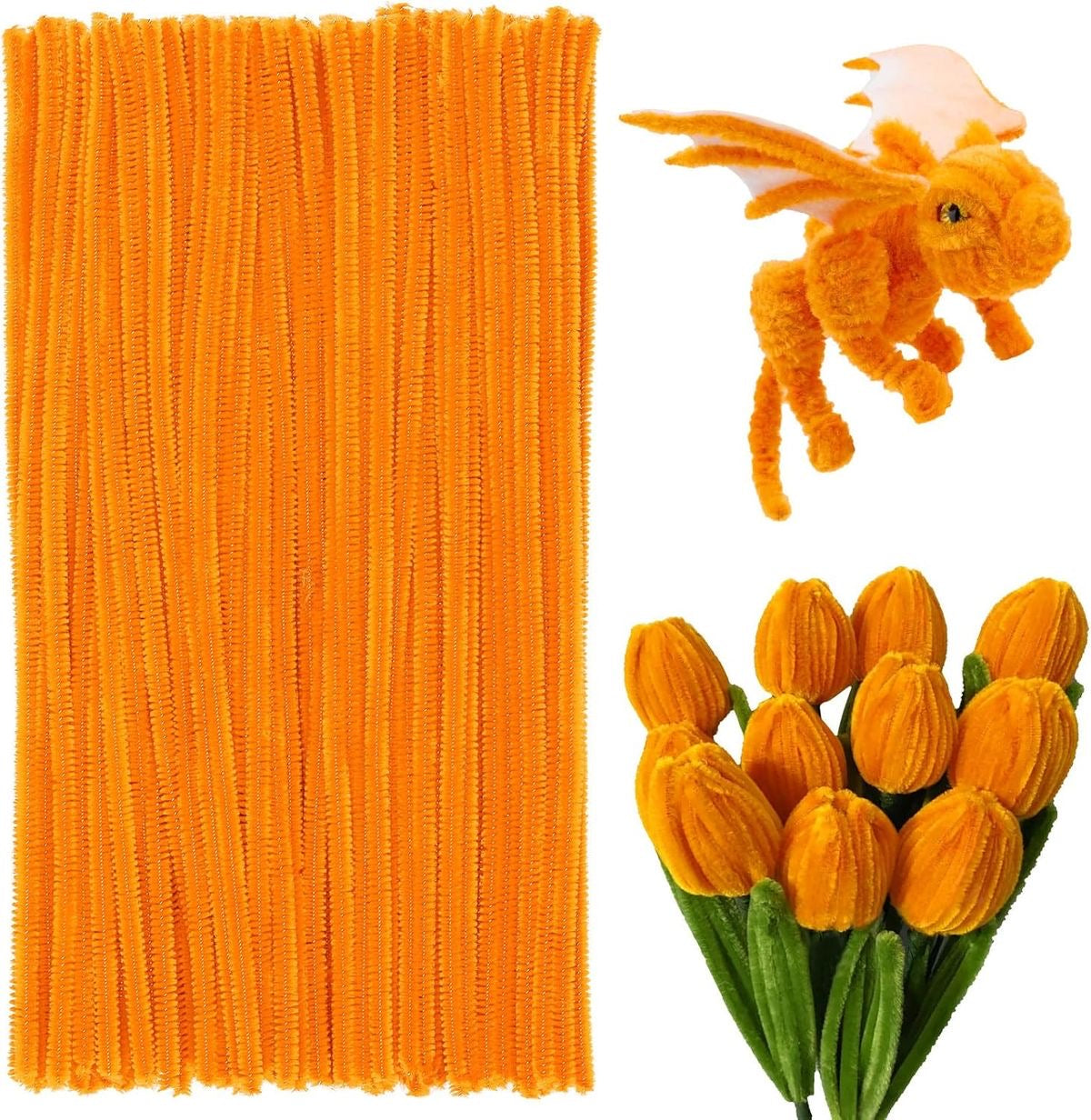 Carrot Color Pipe Cleaner