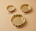 Golden Flat Lotus Urli