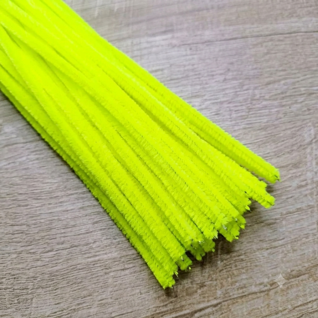 Neon Yellow Pipe Cleaner