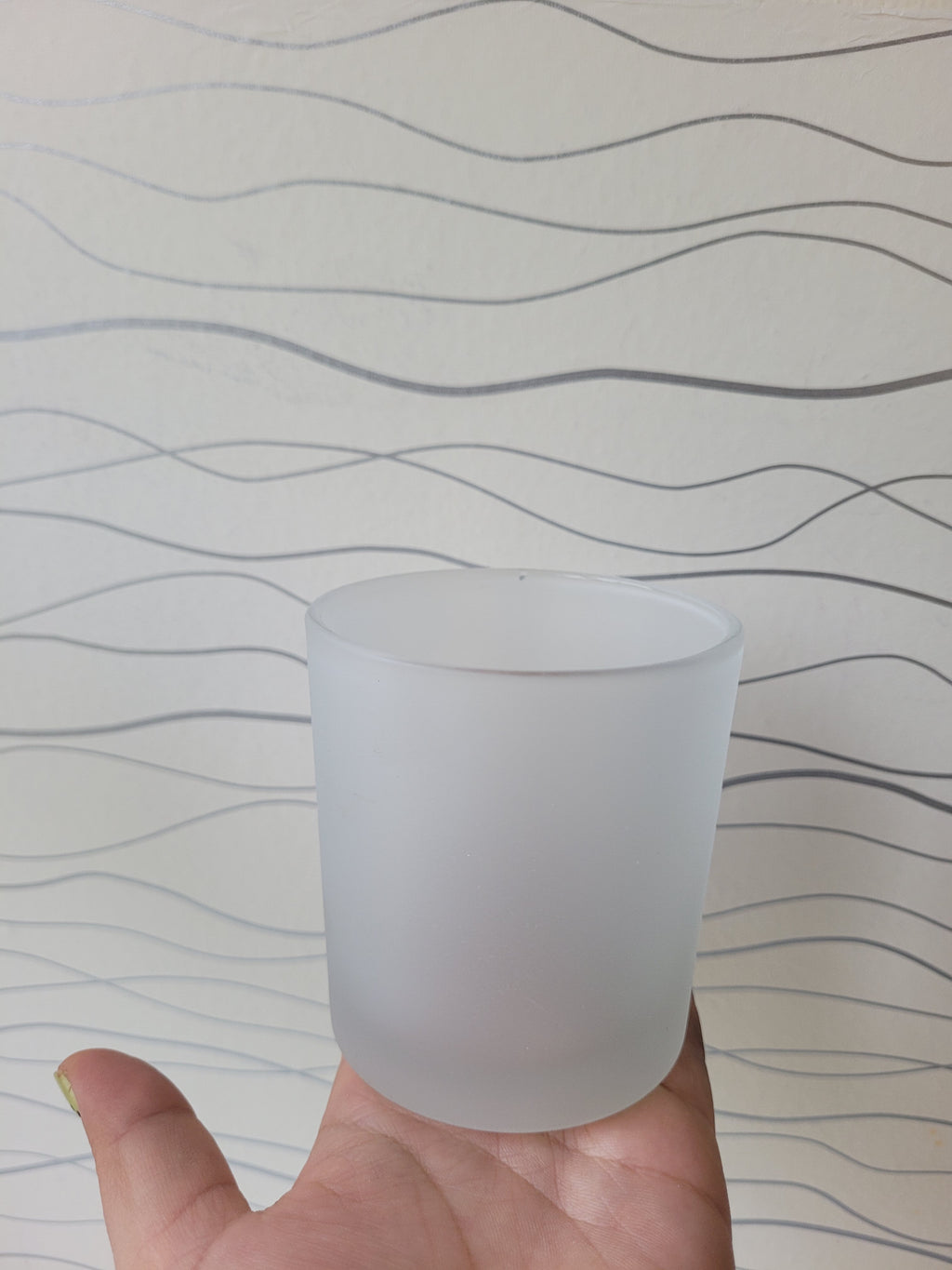 Frosted Glass Matte Candle Jar (2.7" x 3")