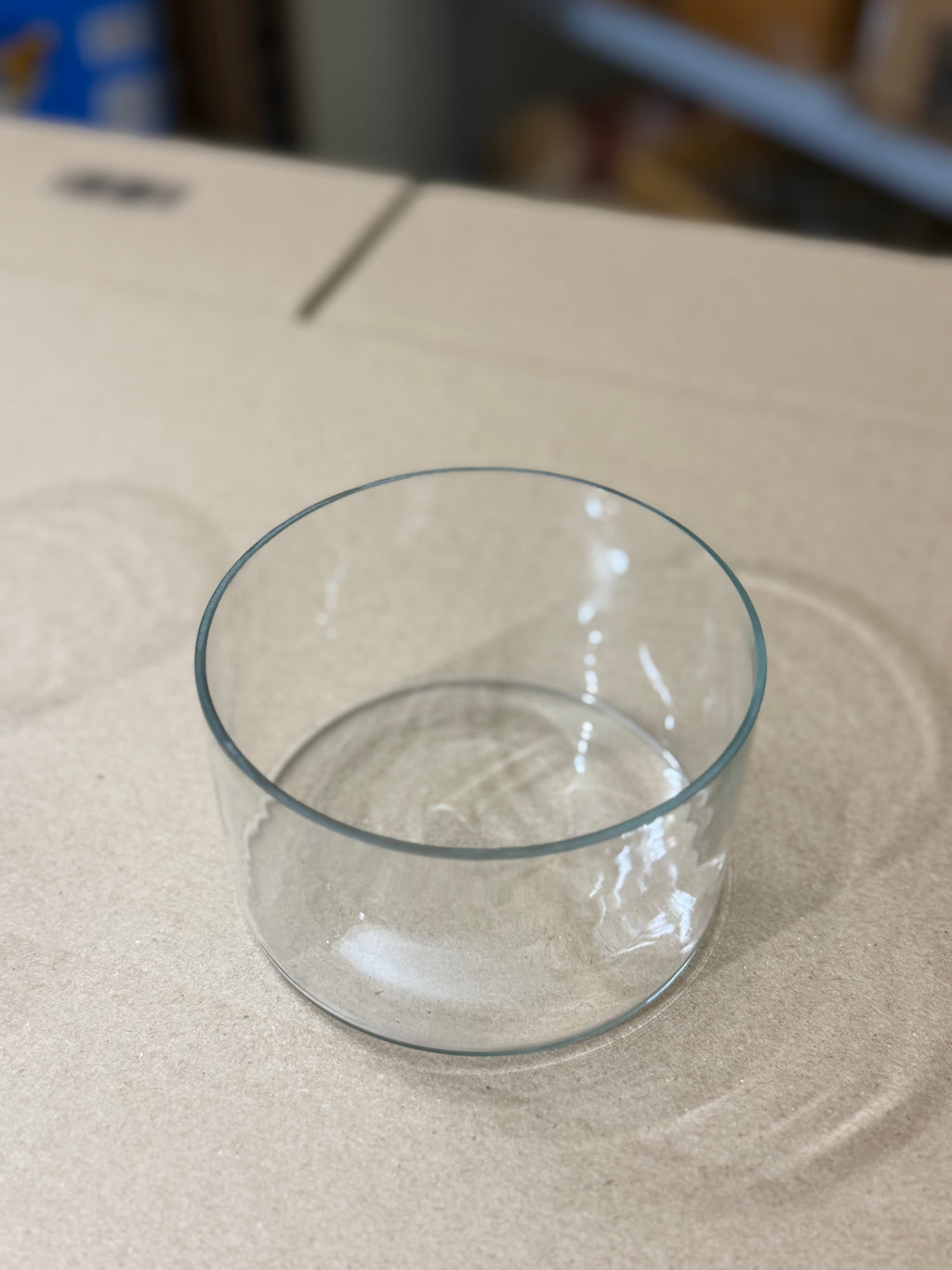 Round Glass Candle Bowl (4-Inch)