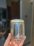 Glass Candle Jar with Golden Cap (250ml)