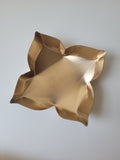 Golden 4 Petal Metal Urli Candle Container (3.5 Inch)