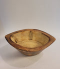 Conch Boat Shaped Wooden Candle Bowl (4")