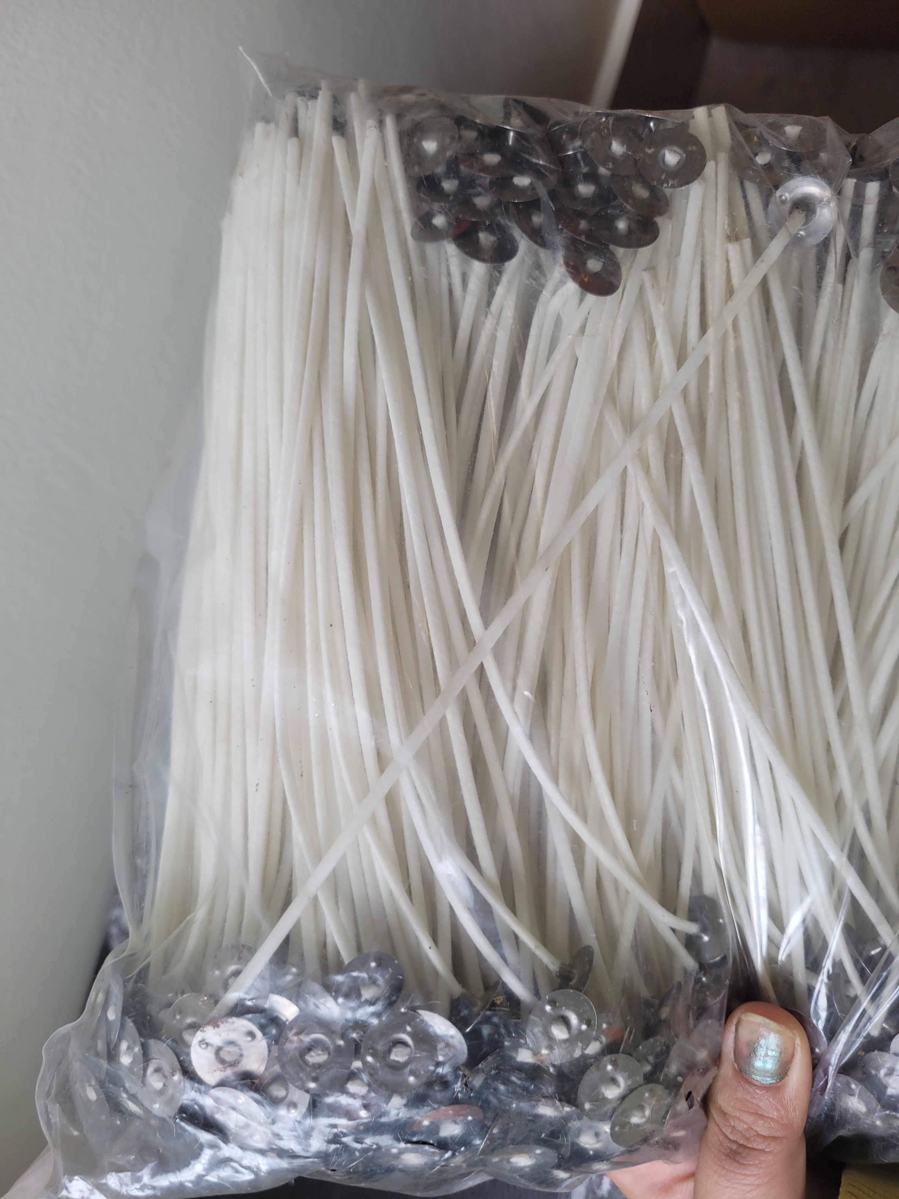 Premium Soy Wax Coated Candle Wicks with Sustainer Tabs (1", 3" & 7")
