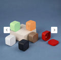 Square Tin Candle Jars with Lids - Multi-Color (2.1 x 2.1 Inch)