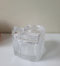 Ribbed Heart Glass Candle Jar with Lid (100ml)